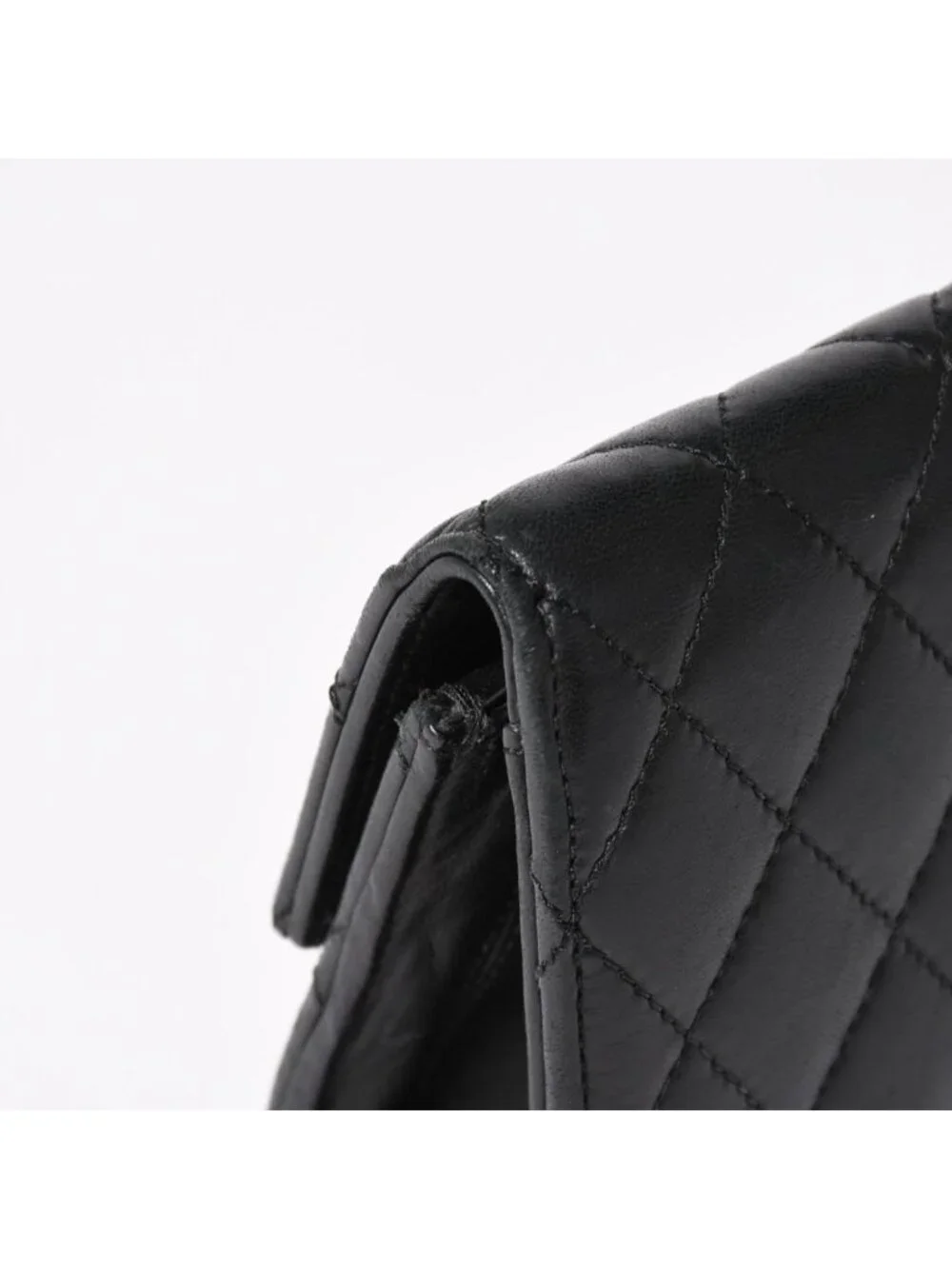 Chrome Hearts Dinner Clutch Large Cross Matelasse Lambskin Black